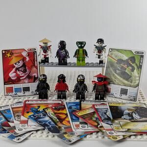 Lego Ninjago Gift Lot x8 Minifigure x15 Playing Cards Frakjaw Nindriod Cole Jay